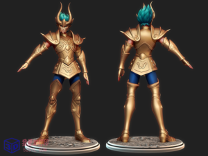 摩羯座(Capricorn)黄金圣斗士修罗-3d打印模型stl-【我爱3D打印】