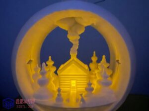 雪球vove装饰冬季小屋-3d打印模型stl-【我爱3D打印】