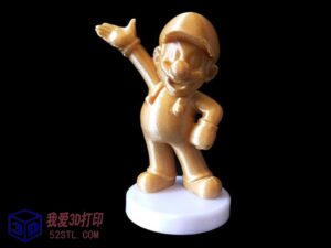 带底座的马里奥 (amiibo)-3d打印模型stl下载-【我爱3D打印】