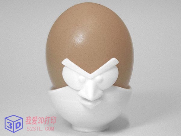 愤怒的小鸟蛋杯-3d打印模型stl实物图