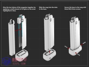 Phalanx S1泵动式软弹发射枪弹夹-3d打印模型stl-【我爱3D打印】