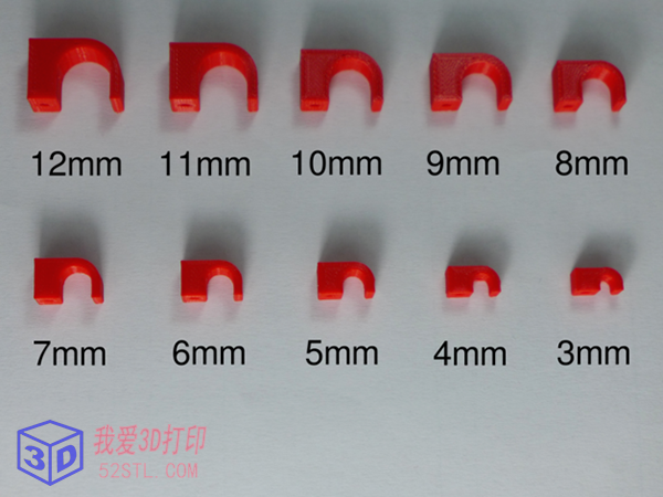 钉入式电缆夹 [3-12mm 组合]-3d打印模型stl免费下载-百度网盘云【我爱3D打印】