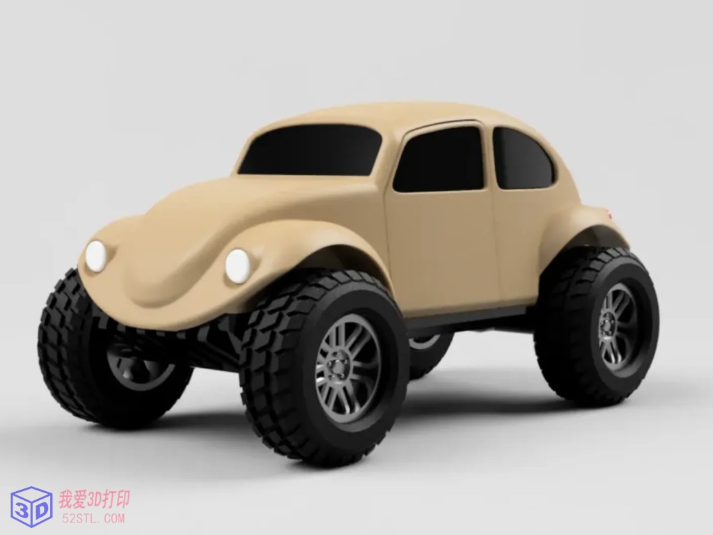 大众甲壳虫沙滩车-3d打印模型stl免费下载-百度网盘云【我爱3D打印】