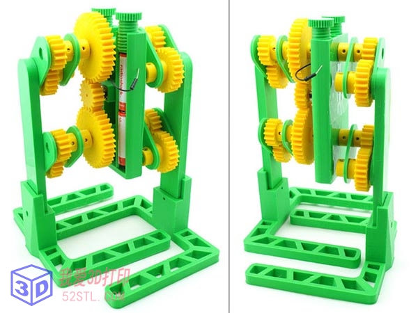 行走的齿轮机器人-3d打印模型stl积分下载-百度网盘云【我爱3D打印】