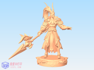 王者荣耀韩信白龙吟手办-3d打印模型stl-【我爱3D打印】