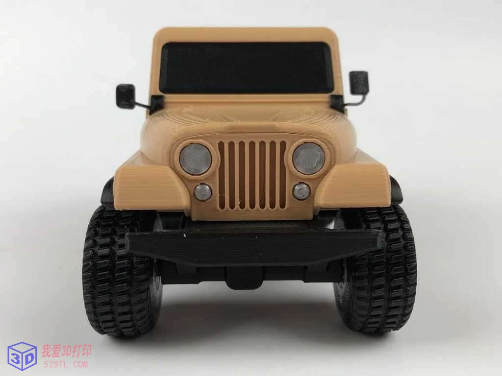 JEEP CJ7叛徒1:24套件-3d打印模型stl