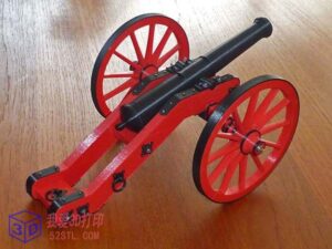 布丁根城堡的大炮-3d打印模型stl-【我爱3D打印】