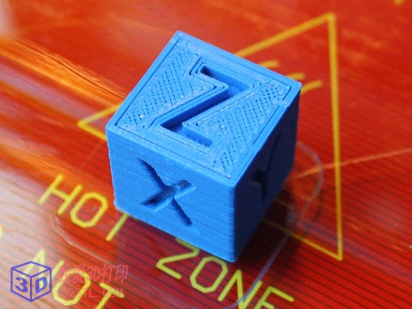 XYZ 20mm校准立方体-3d打印模型stl实物图