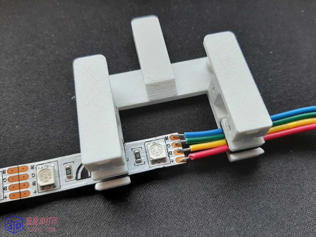 8、10、12和14毫米宽LED灯带焊接工具-3d打印模型stl
