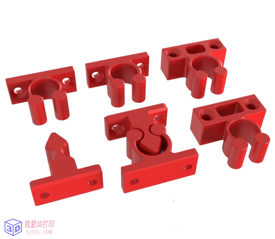 门固定扣-3d打印模型stl