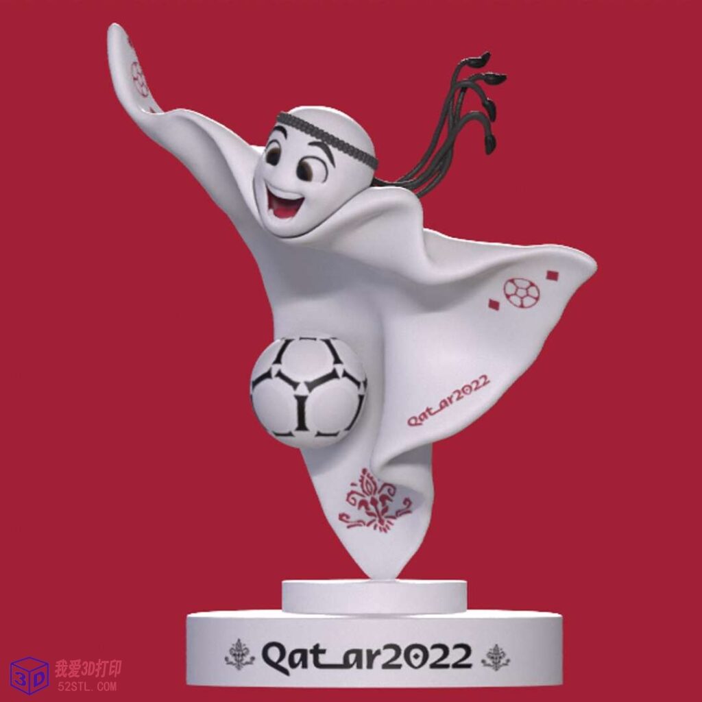 卡塔尔世界杯吉祥物La'eeb（拉伊卜）-3d打印模型stl
