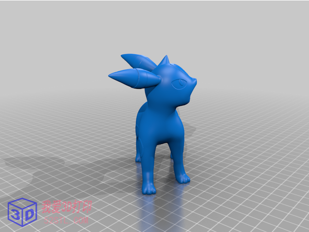 Umbreon（口袋妖怪）-3d打印模型stl下载模型图