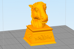 3D打印模型stl-十二生肖兽首午马-【我爱3D打印】