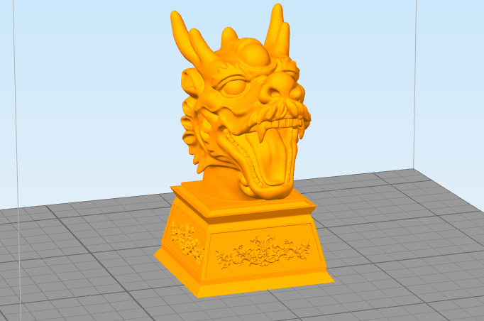 3D打印模型stl-十二生肖兽首辰龙
