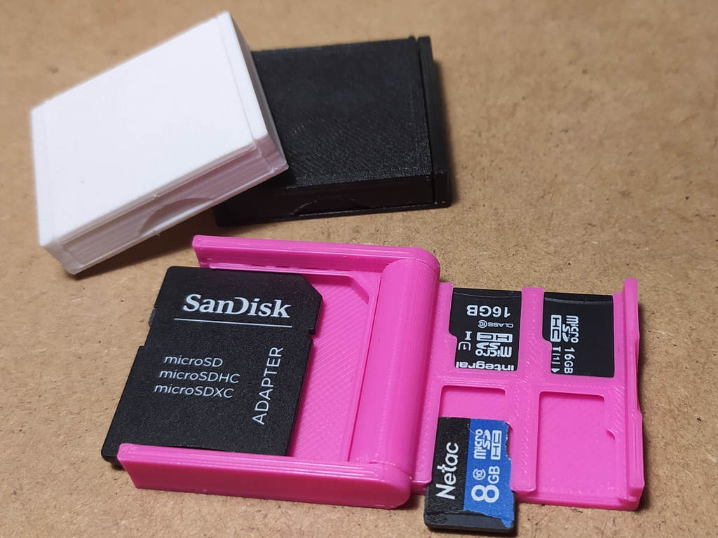 3D打印STL迷你 MicroSD卡盒
