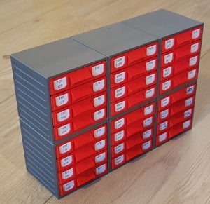 3D打印模型stl-可组装电子元件储存盒-【我爱3D打印】
