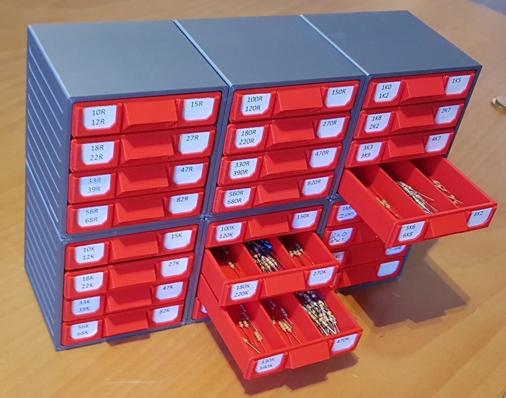 图片[1]-3D打印模型stl-可组装电子元件储存盒