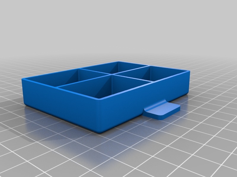 3D打印STL立式带开孔5层抽屉盒