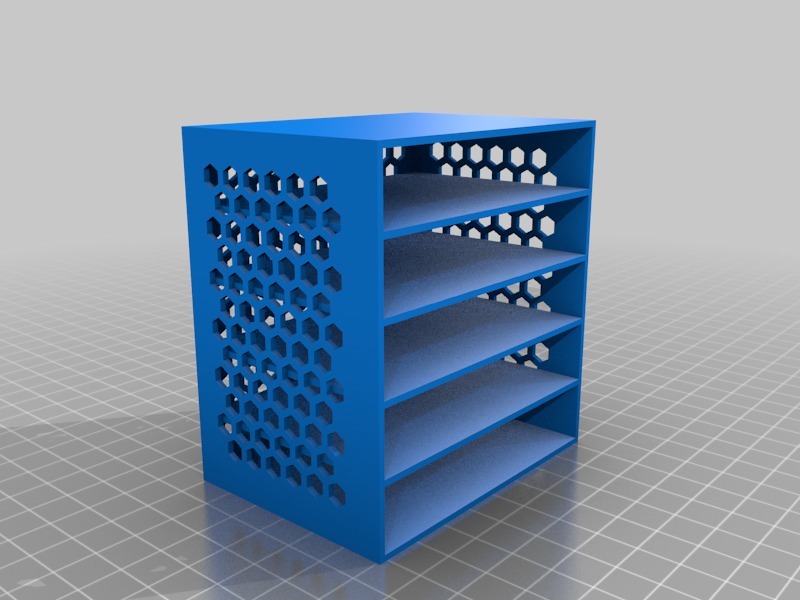 图片[3]-3D打印STL立式带开孔5层抽屉盒
