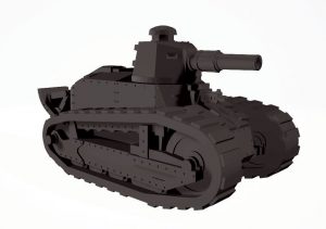 3D打印模型stl-凡尔登帝国卫兵主战坦克-【我爱3D打印】