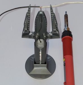 3D打印STL电烙铁焊接电线助焊夹-【我爱3D打印】