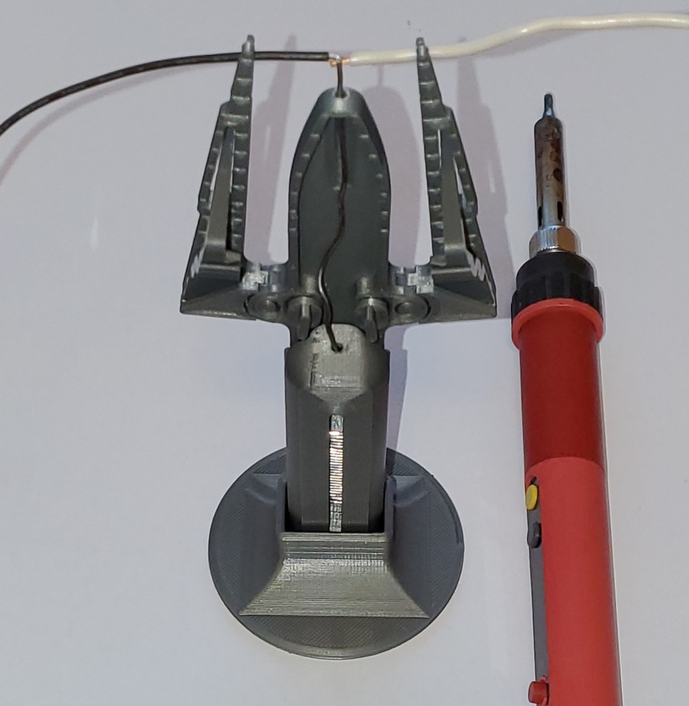 3D打印STL电烙铁焊接电线助焊夹