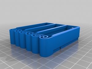3D打印stl文件18650集成弹簧电池盒-3节-【我爱3D打印】