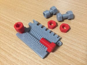 3D打印公制螺纹测量装置 M2-M12(M16-M24) 60mm-【我爱3D打印】