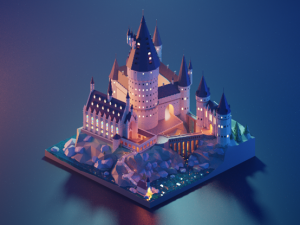 3D打印STL模型七彩城堡-【我爱3D打印】