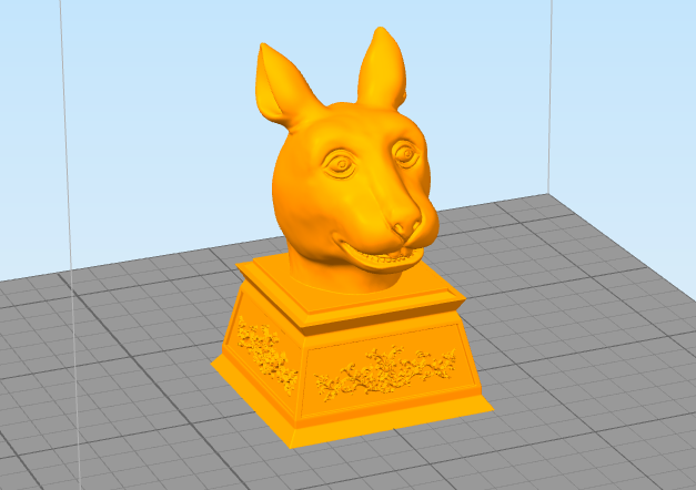 3D打印模型stl-十二生肖兽首卯兔