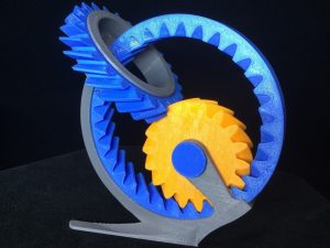 3D打印模型stl-斜齿轮动力学演示-【我爱3D打印】