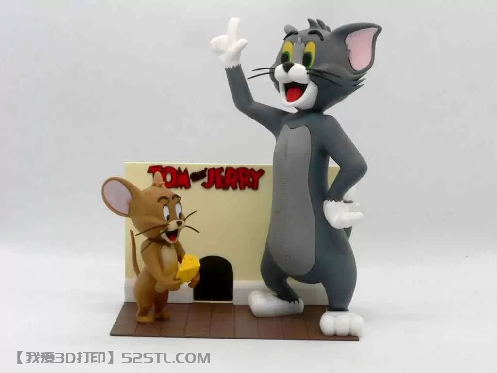 猫和老鼠汤姆和杰瑞底座-3d打印模型stl免费下载-百度网盘云【我爱3D打印】
