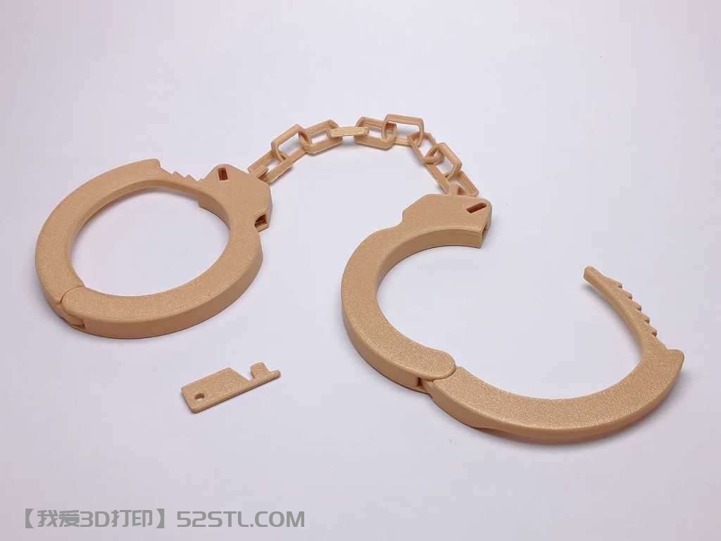 带钥匙玩具手铐-3d打印模型stl