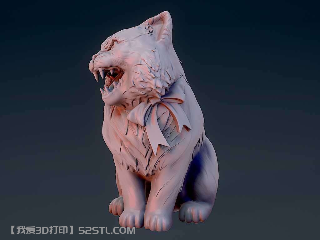 愤怒的猫-3d打印模型stl