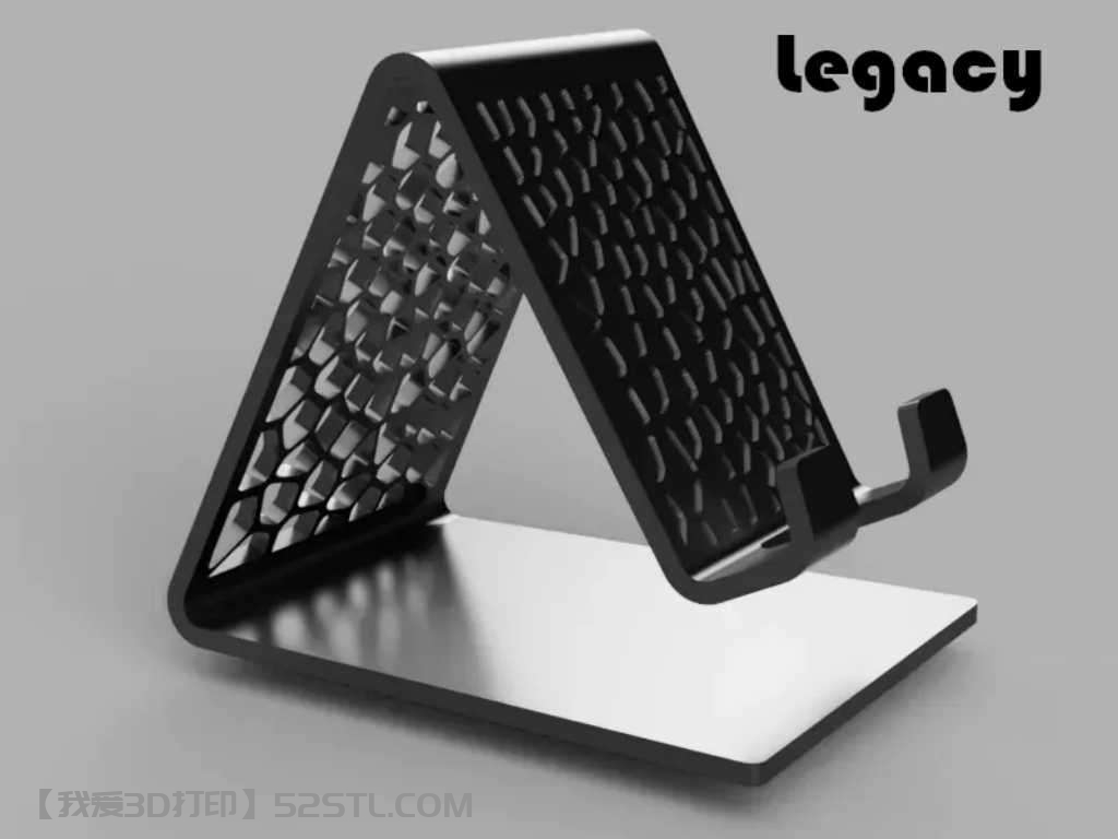 Voronoi手机支架V2-3d打印模型stl免费下载-百度网盘云下载【我爱3D打印】