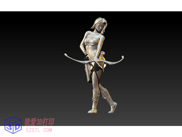 女弓箭手-Rpg战锤-3d打印模型stl免费下载-百度网盘云下载【我爱3D打印】