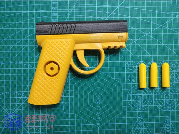 玩具手枪-3d打印模型stl免费积分下载-百度网盘云下载【我爱3D打印】