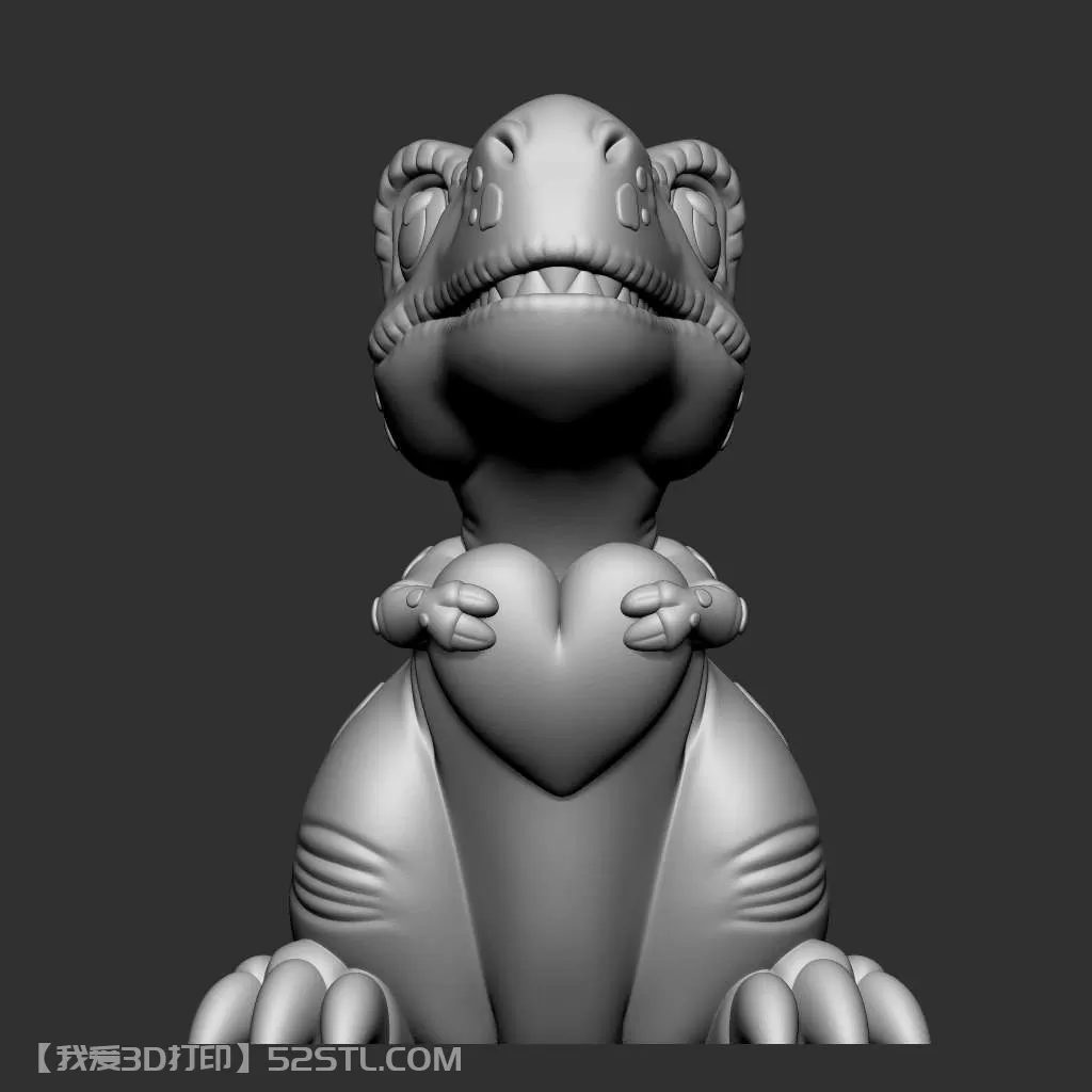 可爱的恐龙特雷克斯-3d打印模型stl