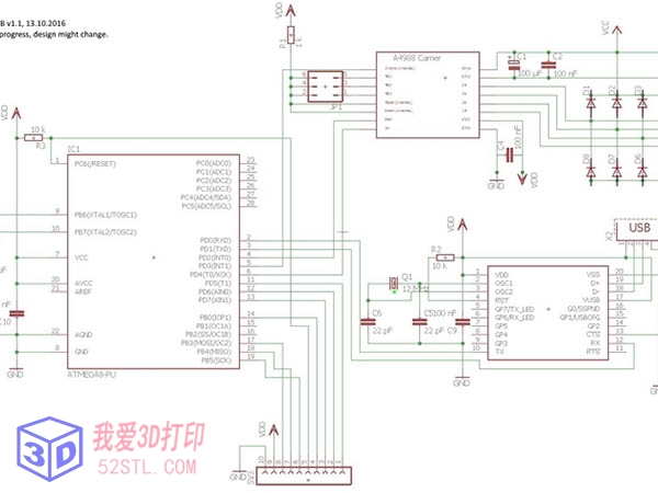 开放式硬件可编程注射泵-3d打印模型stl下载电路图