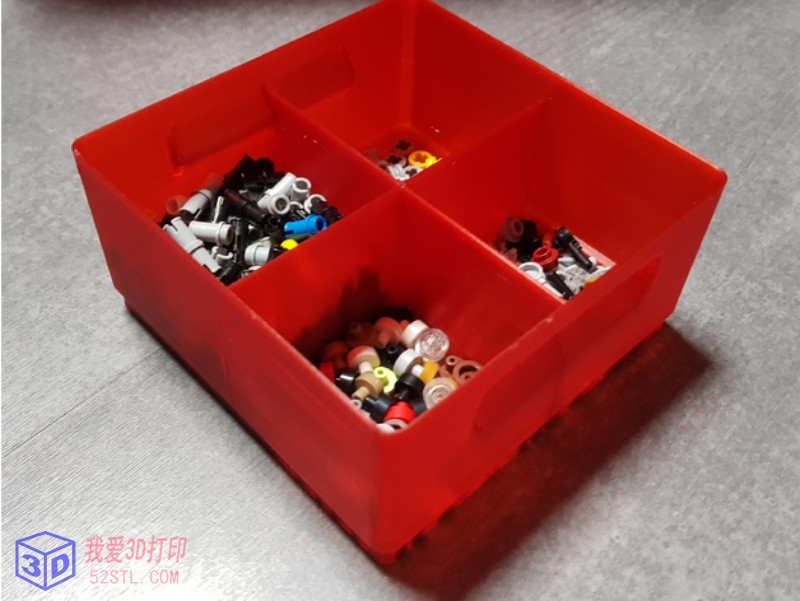 乐高可堆叠抽屉式储物盒-3d打印模型stl