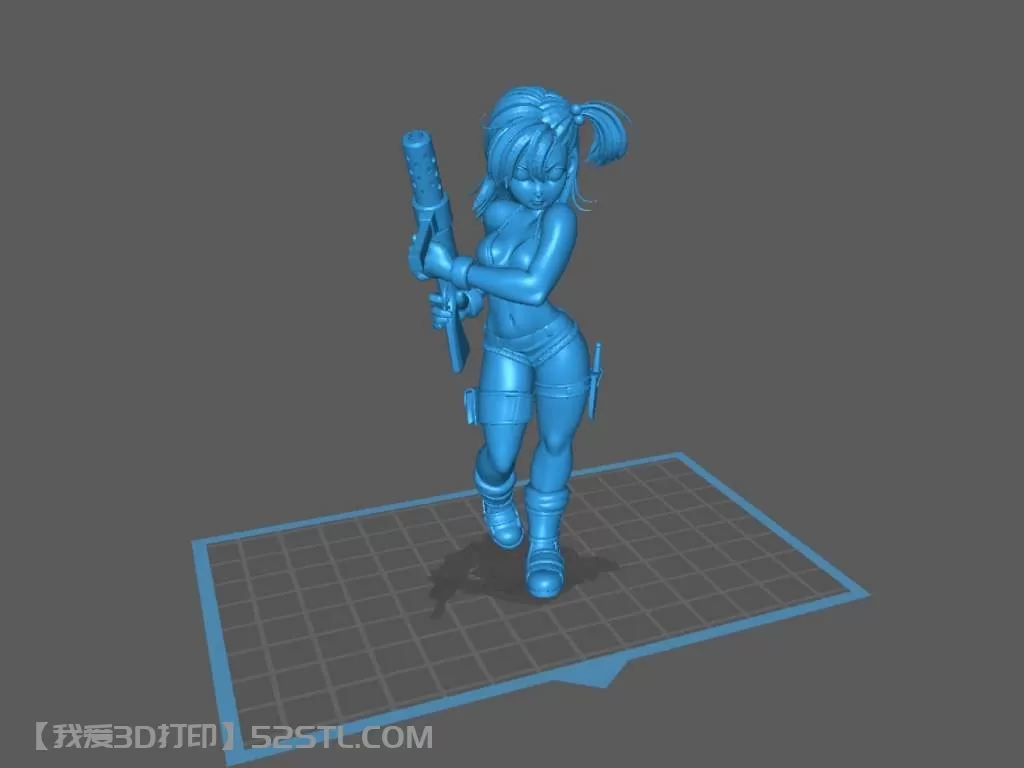 Bulma（布尔玛）龙珠（Dragon Ball）-3d打印模型stl下载-百度网盘云下载【我爱3D打印】