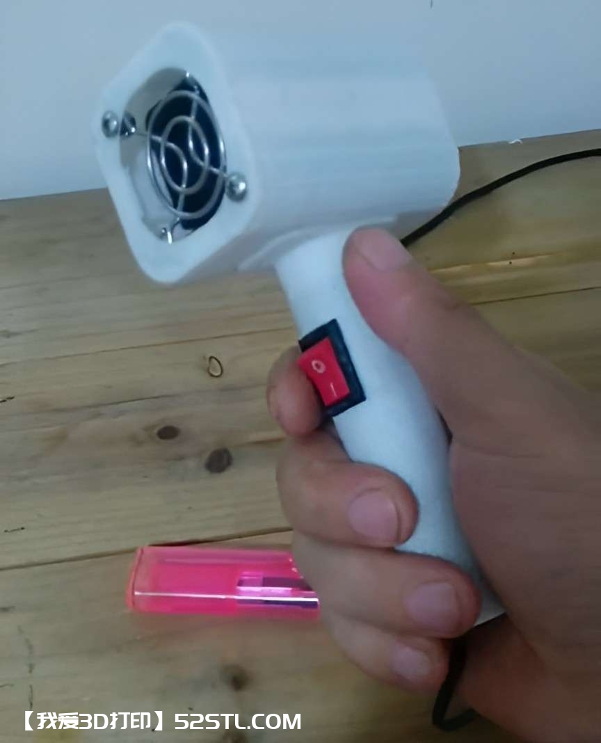 便携无刷增压暴力吹风机-3d打印模型stl下载-百度网盘云下载【我爱3D打印】