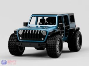 带可拆卸硬顶的4门JEEP牧马人-3d打印模型stl-【我爱3D打印】