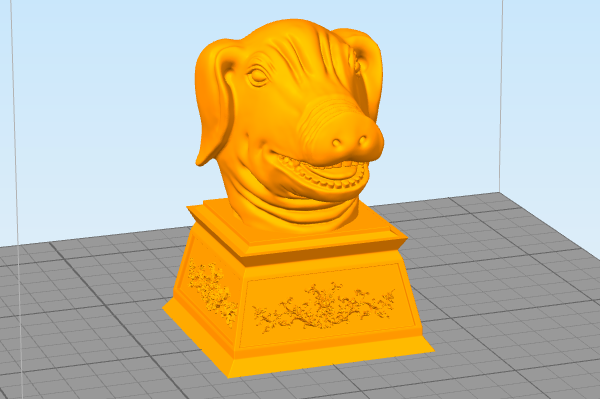 图片[1]-3D打印模型stl-十二生肖兽首亥猪