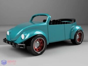 大众甲壳虫敞篷车-3d打印模型stl-【我爱3D打印】