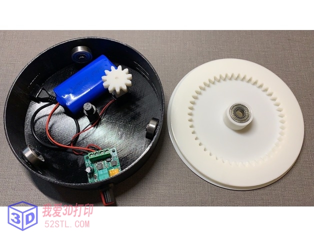 可调速可充电展示转盘-3d打印模型stl积分下载-百度网盘云【我爱3D打印】