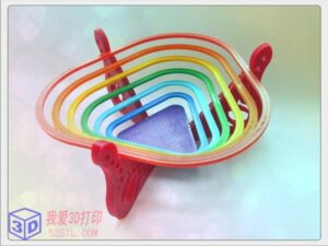 “彩虹”果盘-3d打印模型stl-【我爱3D打印】