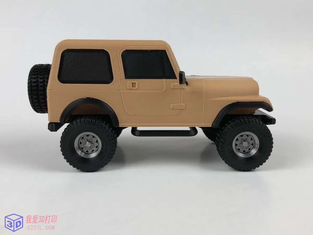 JEEP CJ7叛徒1:24套件-3d打印模型stl