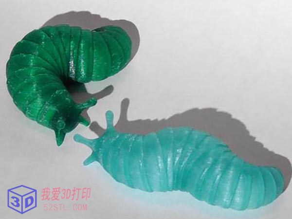 图片[1]-铰接式可活动蛞蝓（鼻涕虫）-3d打印模型stl免费下载-百度网盘云【我爱3D打印】