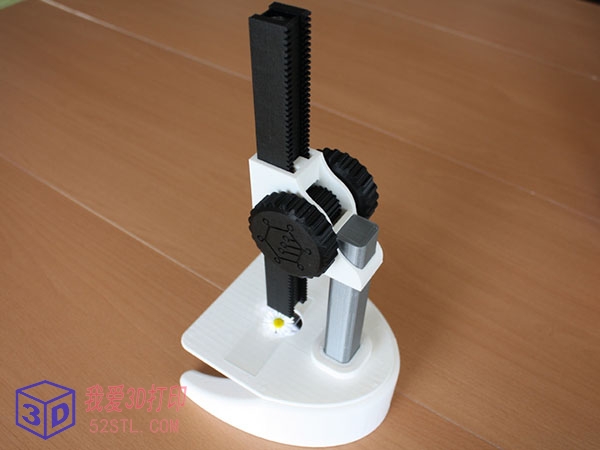 完全可打印的显微镜-3d打印模型stl